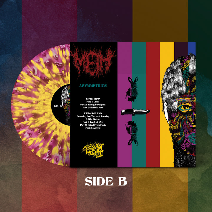 Asymmetrics - Clear & Grape (Ghostly) W/ Yellow Splatter LP – Good