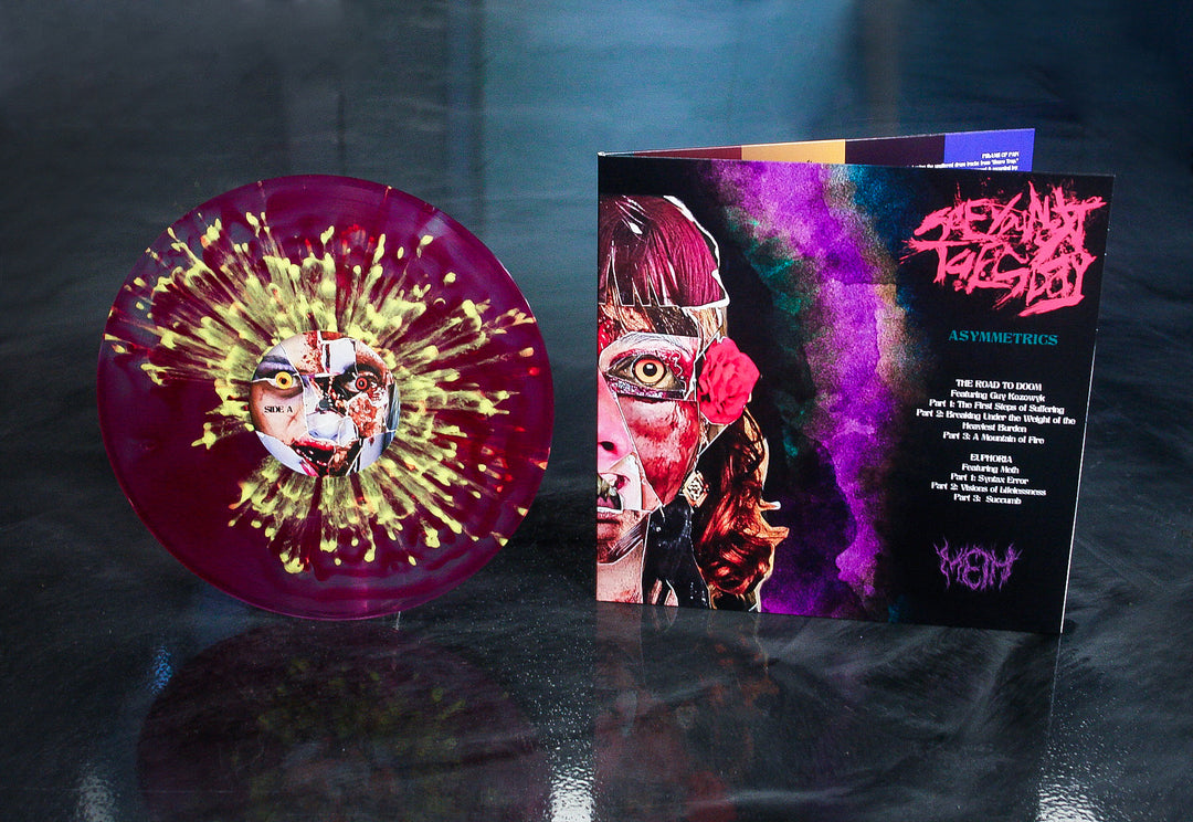 Asymmetrics - Clear & Grape (Ghostly) W/ Yellow Splatter LP Asymmetrics - Clear & Grape (Ghostly) W/ Yellow Splatter LP