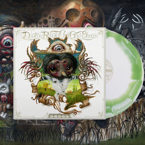 Destroy Rebuild Until God Shows - White + Green (A Side B Side